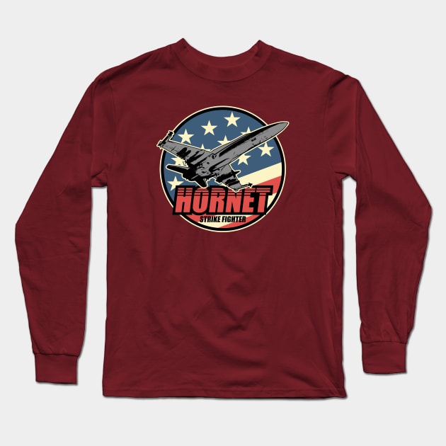 F/A-18 Hornet Patch Long Sleeve T-Shirt by TCP